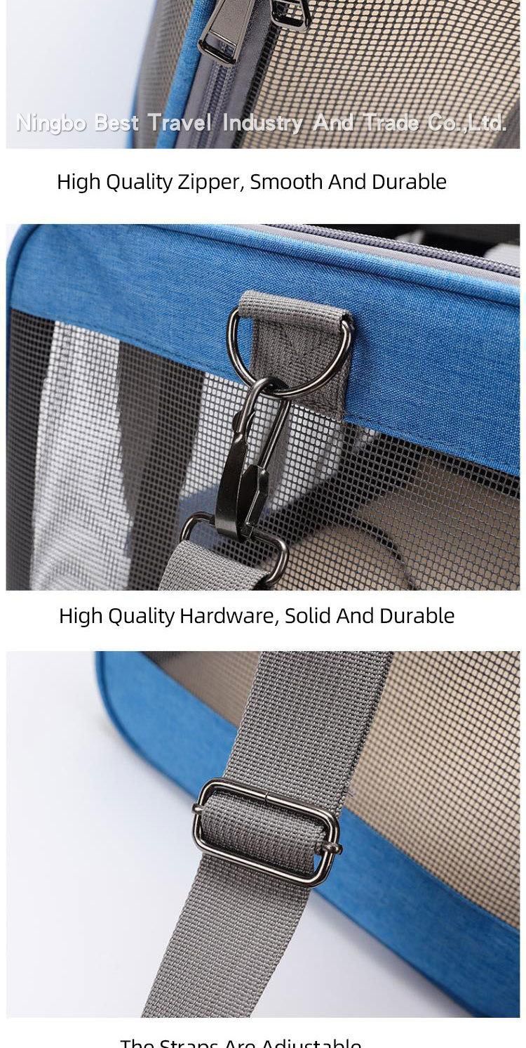 Customize Wholesale Trolley Pet Bag Breathable Foldable Large Capacity Portable Pet Bag