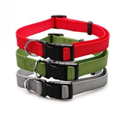 Wholesale Personalized OEM Wide Adjustable Pet Neck Nylon Custom Dog Collars