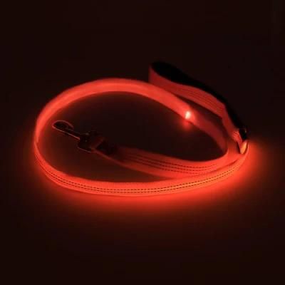 LED Dog Leash - USB Rechargeable 47.2 Inch 120 Cm Reflective Night Safety Pet Leash LED Strip