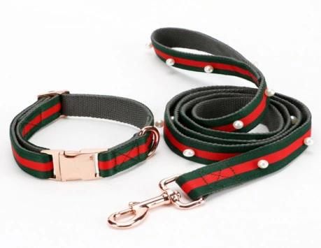 Whosale Custom Pear Decoration Dog Collar with Lace