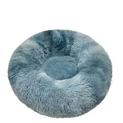 Hot Sale Pet Sofa Bed Mat Soft Keep Warm Pet Bed Mat Solid Color Cat Bed Kennel High Quality Tie Dye Smog Blue Pet Bed