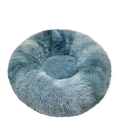 Hot Sale Pet Sofa Bed Mat Soft Keep Warm Pet Bed Mat Solid Color Cat Bed Kennel High Quality Tie Dye Smog Blue Pet Bed