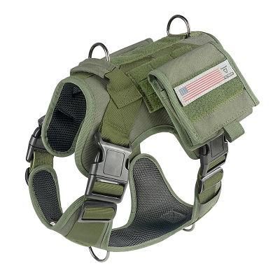 Tactical Dog Harness for Big Dog Outdoor Training Harness Hunting Dog Harness