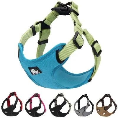 Padded Reflective Dog Harness Vest Pet Harness Adjustable No Pulling Pet Harness