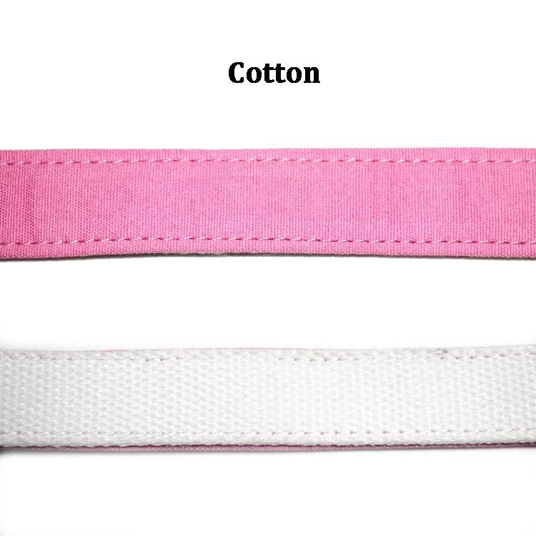 Wholesale Personalized Adjustable Luxury Custom Fashion Cotton Metal Buckle Dog Collar and Leash Set