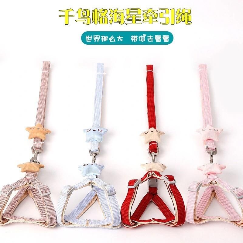 Pet Puppy Traction Rope Nylon Neck Collar Double D Buckle Adjustment Dog Collar Pet Rope Dog Harnesscat Collar
