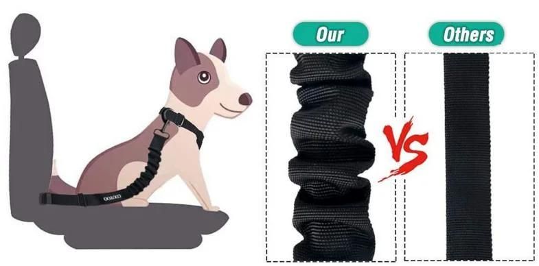 Dog Products, 3 Piece Set Retractable Dog Car Seatbelts Adjustable Pet Seat Belt for Vehicle Nylon Pet Safety Seat Belts Heavy Duty & Elastic & Durable Car Harn