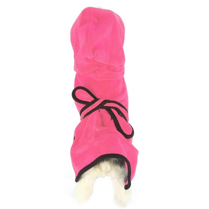 Super Absorbent Soft Towel Robe Dog Cat Bathrobe Grooming Quick Drying