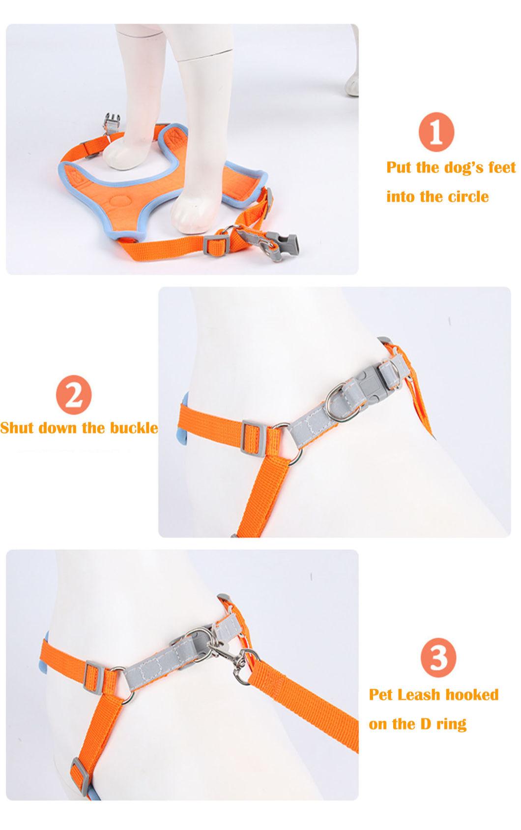 Adjustable Dog Harness Safe Comfortable Pet Harness Set