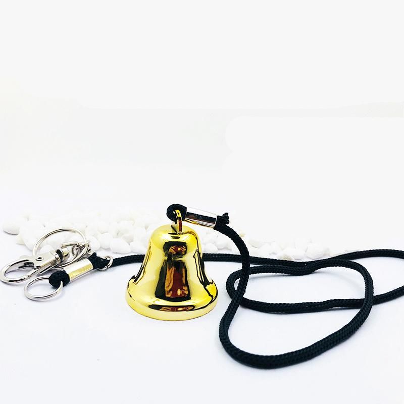 Brass Bell Gold Plated Bell Keychain Collar Pet Pendant Handbell Bell Processing Jewelry Accessories