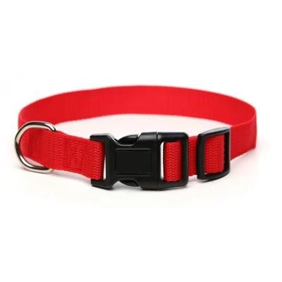 Wholesale Personalized Logo Adjustable Collares PARA Perros Blank Plain Nylon Dog Pet Collar