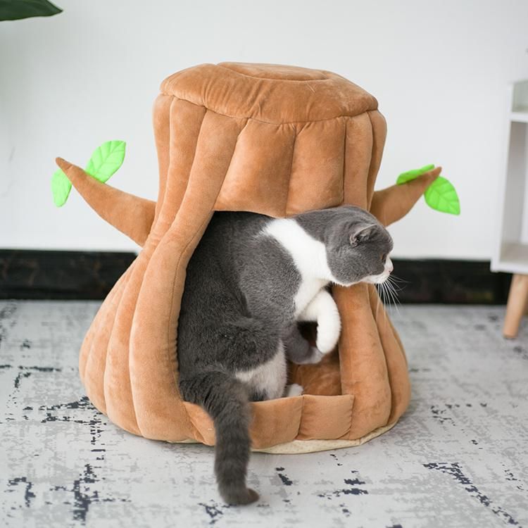 Comfortable Pet Bed Warm Pet Nest Tree Shape Pet Bed Dog Pet Dog Cat Products Cat House Pet Sofa