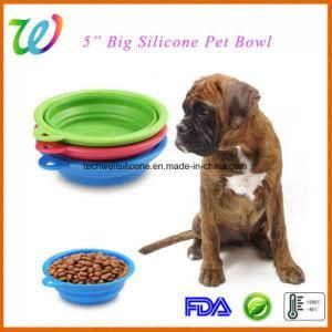 5 Inch Collapsible Travel Silicone Pet Bowl