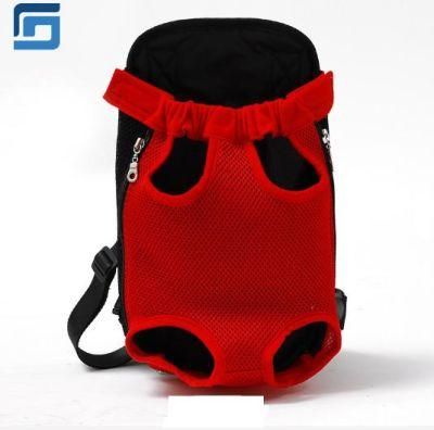 Hot Selling Travel Outdoor Pet Supplies Pet Backpack Chest Bag Dog Pet Cages, Carriers with Scarlet Cloth