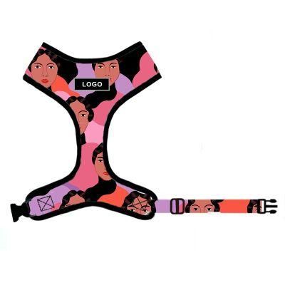 ODM OEM Pattern Logo Collar Leash Poop Bag Collar a Set Dog Harness