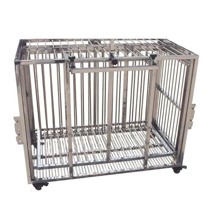 Mt Medical Wholesale Multiple Sizes Kennel Metal Foldable Stainless Steel Pet Dog Cage for Large Dog