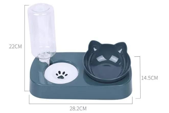 in Stock Cat Food and Water Non-Slip Pet Bowl Plastic Pet Bowls