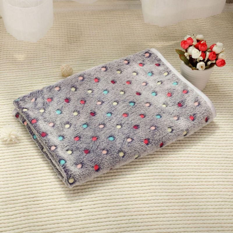 Wholesale Best Quality Super Soft Warm Coral Fluffy Dog Cat Bed Pet Blanket for Pets