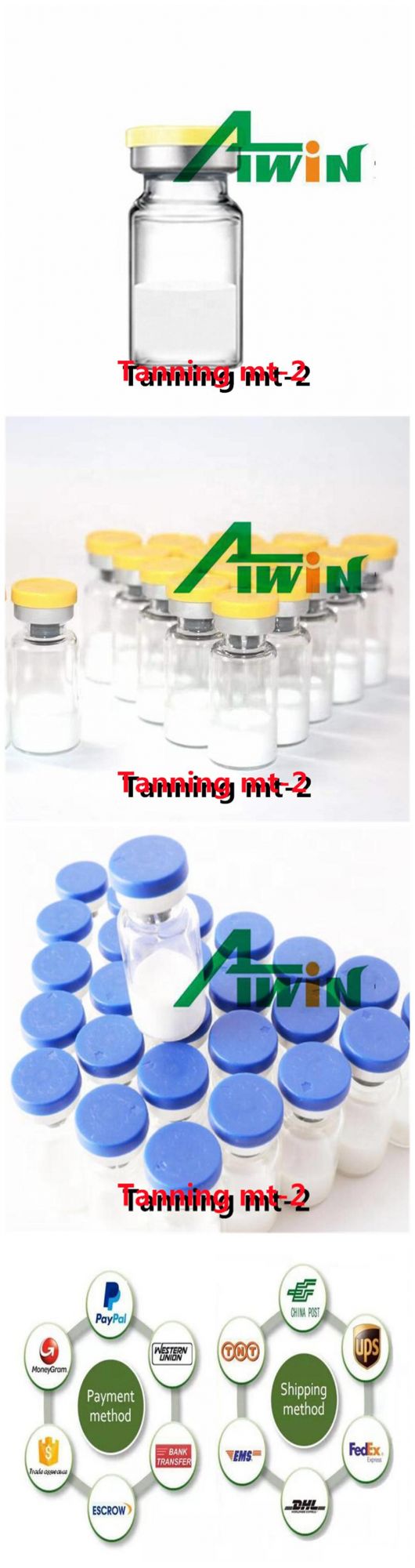 Peptides Steroid Hormone Raw Powder with Top Purity