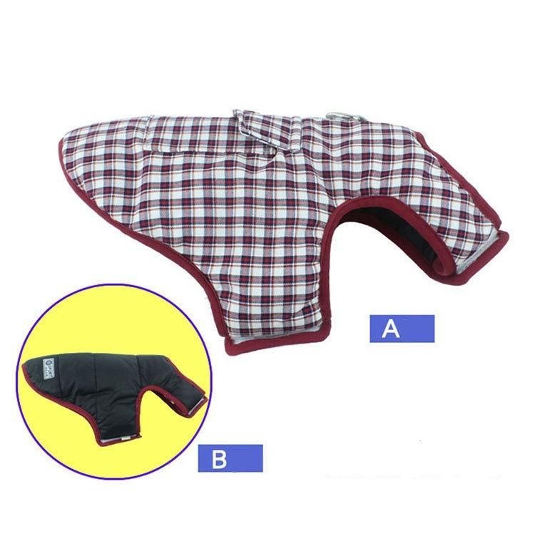 Dog Products, Dog Cold Weather Coat, Reversible Waterproof Warm Dogs Jacket Vest Winter Coat with Pocket and D-Ring, Windproof Pet Cotton Clothes