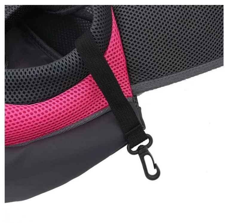 Wholesale Hot Selling Expandable Soft Sided Travel Pet Backpack Carrier with Solid Pink Color From Front Side Whole Preview