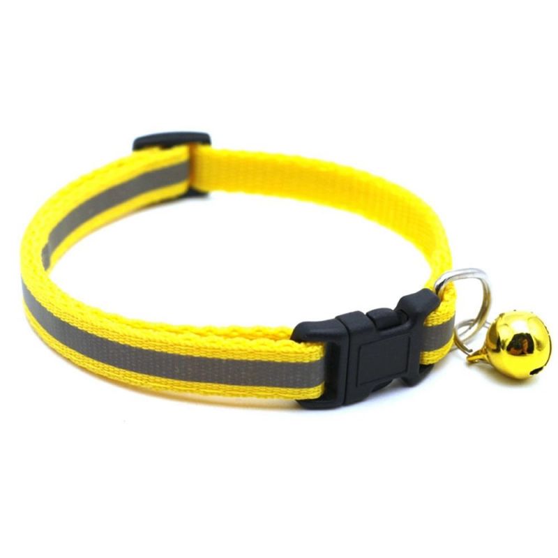 Pet Collar with Bell Adjustable Buckle Dog Collar Cat Puppy Pet Supplies Accessories