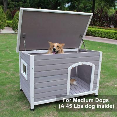 China Professional Manufacturer Personalized Custom Pet Wood Dog House Outdoor Wooden Dog House