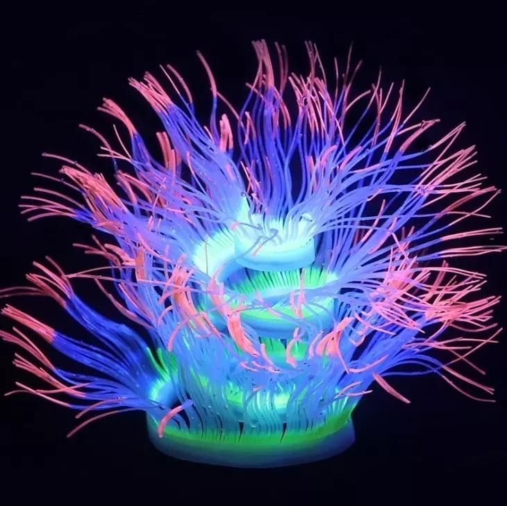 Silicone Simulation Variable Sea Anemone Fish Tank Ornament