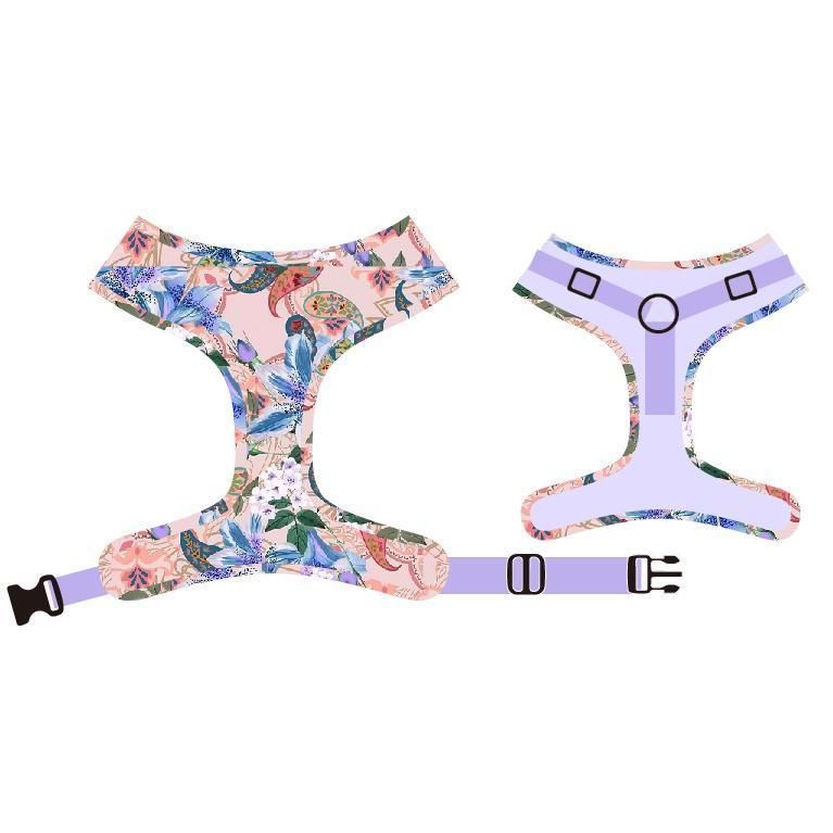 Sunflower Summer Design Floral Custom Dog Harness