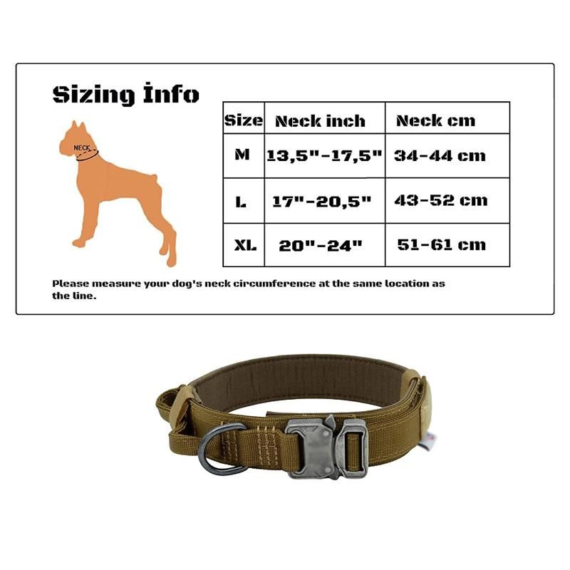 Durable Pet Safety Vest Durable Army No Pull Police Dog Harness Leash and Collar for Military Training