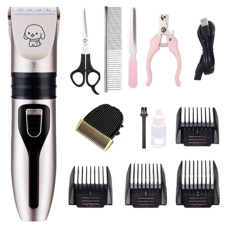 Professional Electric Pet Clipper Animal Clipper Pet Hair Clipper Trimmer for Dog Pet Grooming Clipper Dog Shaver Clipper Electric Dog Cat Pet Clipper Set