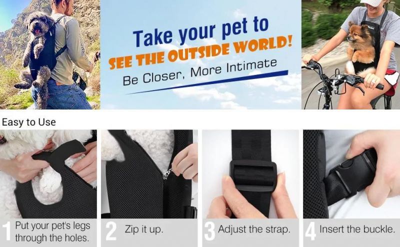 Pet Dog Carrier Backpack Adjustable Dog Front Carrier
