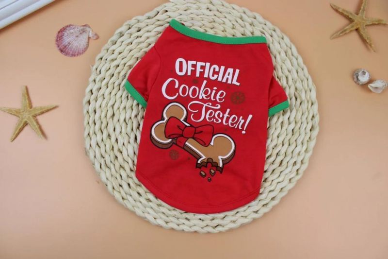 Christmas Dog Clothes Santa Claus Cotton Thicken Dog Sweater Breathable Soft Dog Costume
