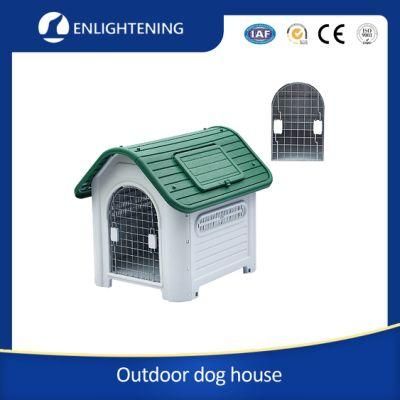 High Quality Professional Commercial Designs Outdoor Dog Crate Kennel Plastic Outdoor Detachable Large with Skylight Pet Dog House