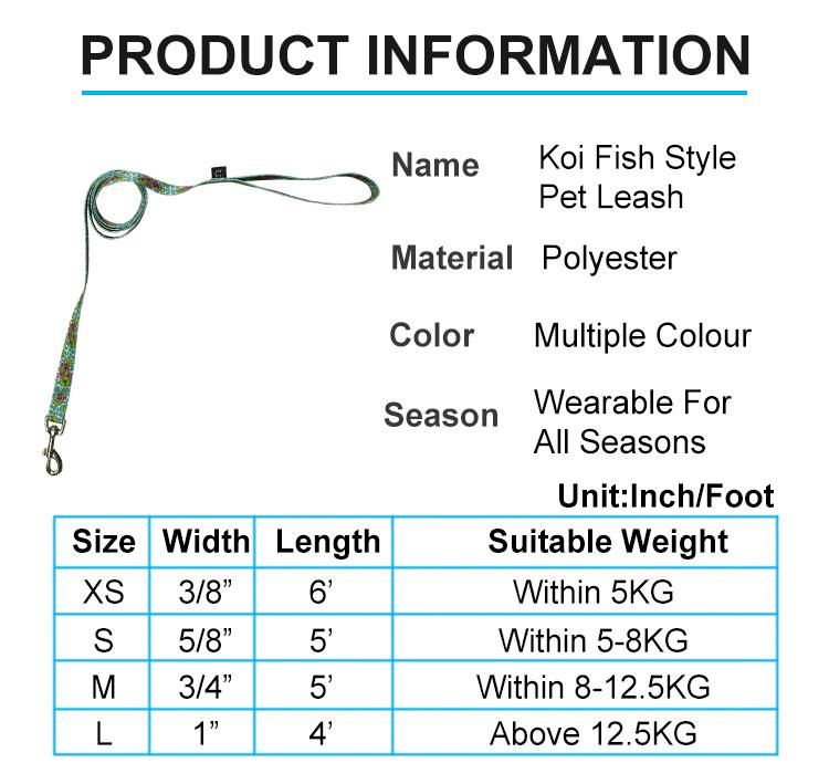 2021 Factory OEM Customized Custom Logo Print Pattern Adjustable Pet Dog Harnesses Leash Set