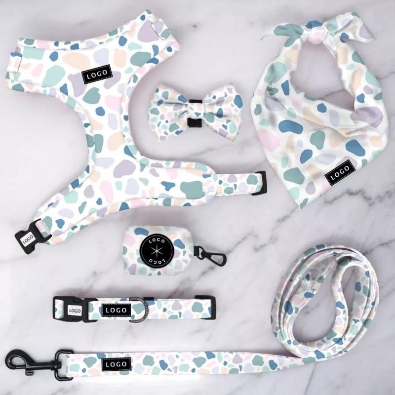 Personalised Logo & Designs for Dog Lead, Harness, Collar and Poop Bag Holder, Custom Pet Accessory Bundles