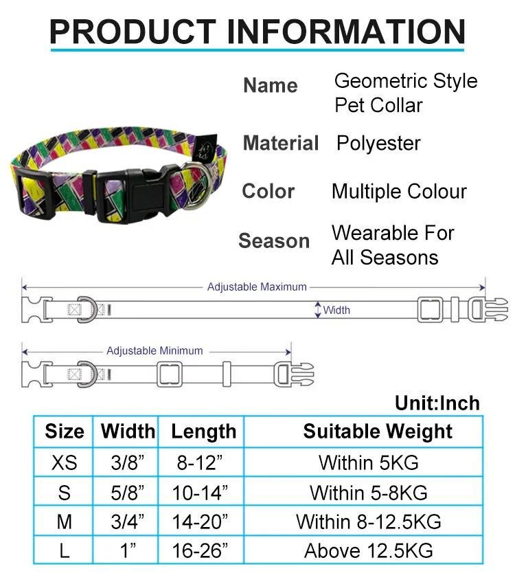 Hot Selling Factory Wholesale Custom Logo Nylon Dog Collar and Leash Harness Set