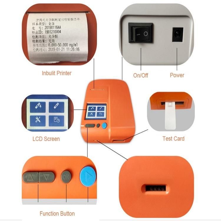 Portable Vet Progesterone Immuno Fluorescence Analzyer