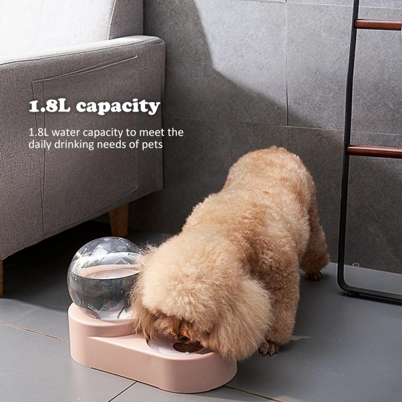 1.8L New Bubble Pet Bowls Food Automatic Feeder Fountain Water Pet Supplies