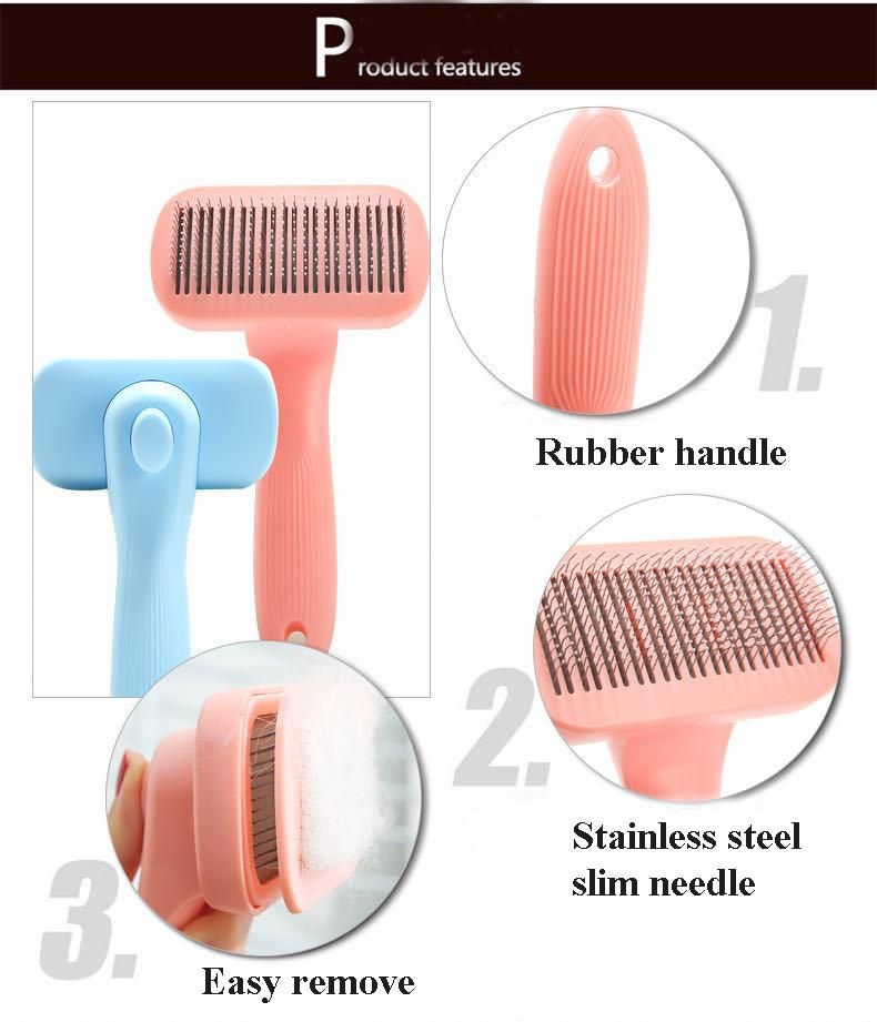 Dog Comb Hair Removal The Third Generation Pet Comb Stainless Steel Needle Cat and Dog Depilating Comb Unfurling Pet Products