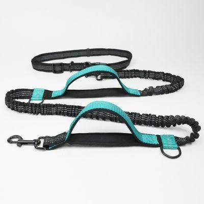 2022 Hot Selling Adjustable Waist Belt with Dual D-Ring Extreme Soft Feeling Pet Leash Set