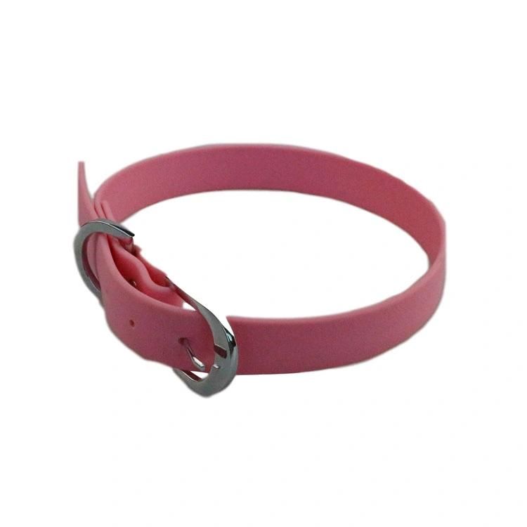 Factory Price PVC Waterproof Dog Collar with Safety Adjustable Buckle