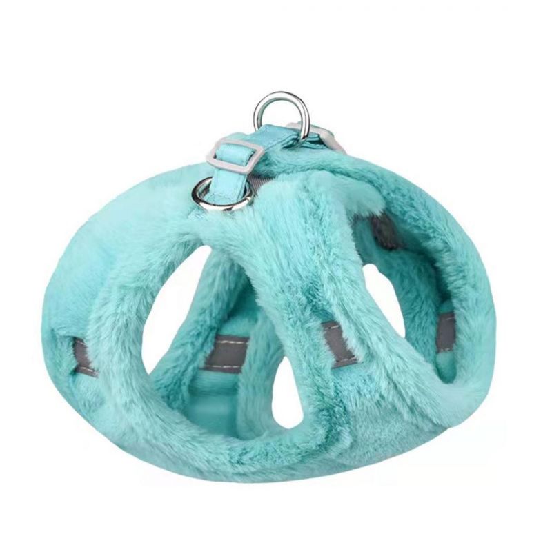 Fashionable Fur Pet Harness Soft and Warm Dog Harness