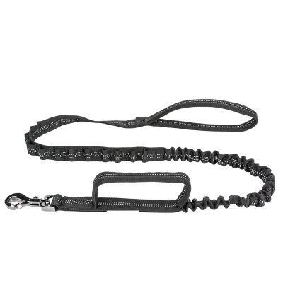 Tactical Bungee Dog Leash -New Stronger Clasp Two safety Control Handles Tactical Dog Leash