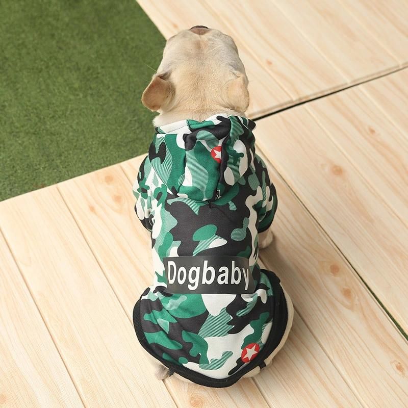 Fashion Print Pet Supply Wholesale Pet Clothes Soft Cotton Pet Coat Dog Hoodie