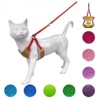Cat Dog Mesh Harness Vest Walking Lead Leash for Puppy Dogs Collar Harness for Small Medium Pet