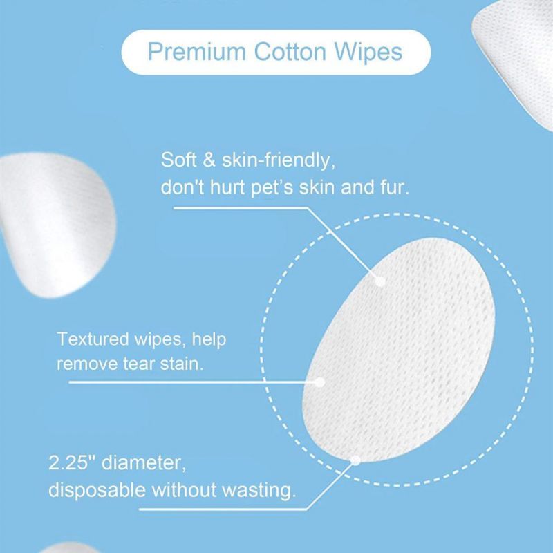 Manufactory Offer Pets Eye Cleaner Cotton Pads Cleansing Wet Wipes for Dogs and Cats Use