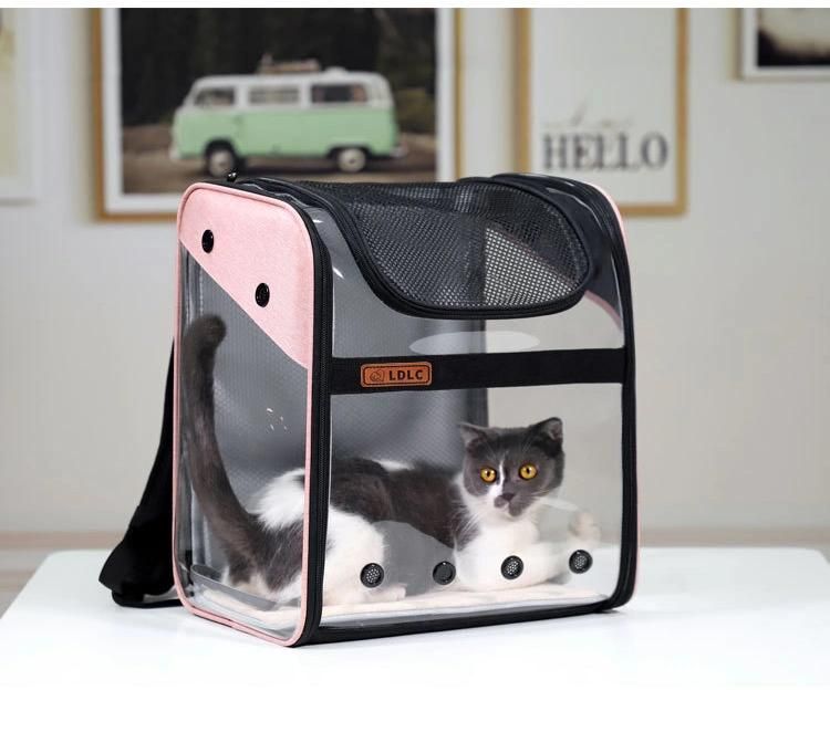 Wholesale Comfort Transparent Capsule Pet Backpack Carrier Bag for Small Animals