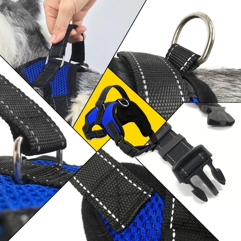 Air Mesh No Pull Reflective Pet Traning Dog Collar Adjustable Dog Harness