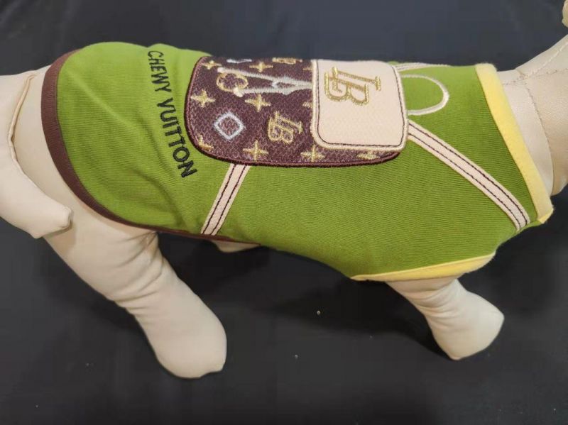 "Chewy Vuitton" Embroider Pet Tank Dog Vest Pet Products